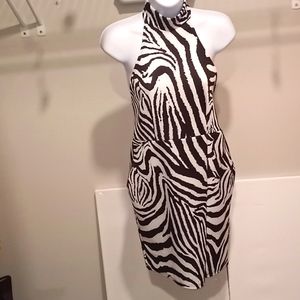Edge Street Zebra Print Dress